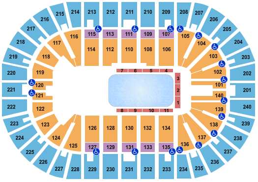 Heritage Bank Center Disney On Ice Seating Chart